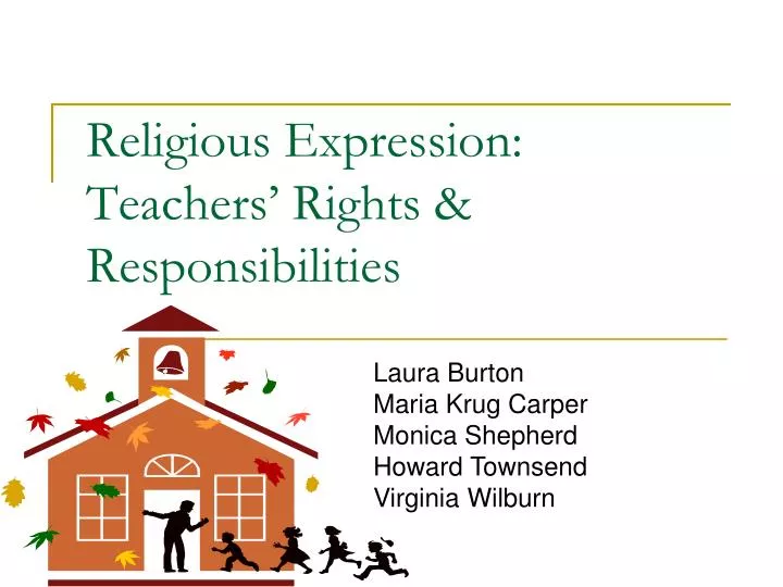 religious expression teachers rights responsibilities