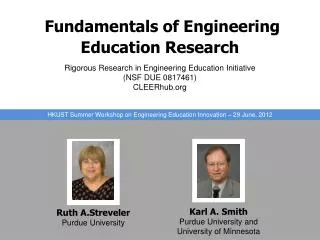 Fundamentals of Engineering Education Research