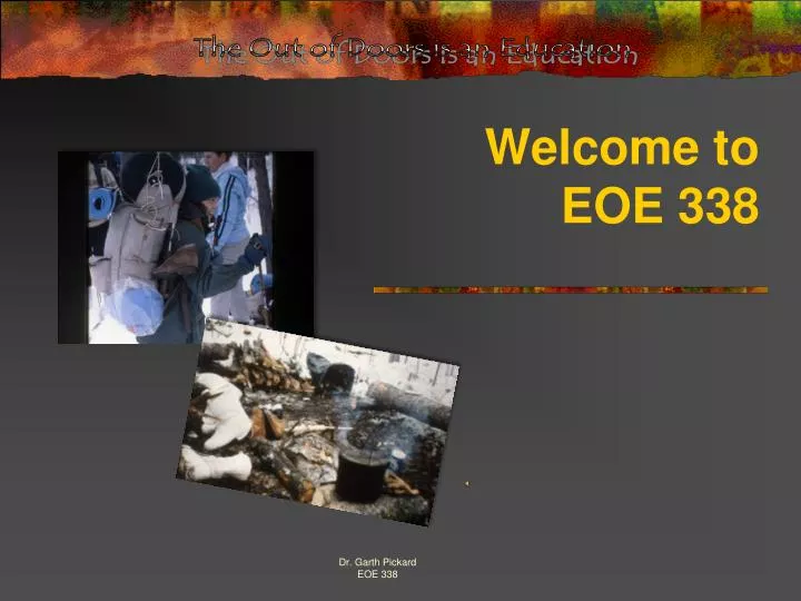 welcome to eoe 338