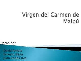 virgen del carmen de maip
