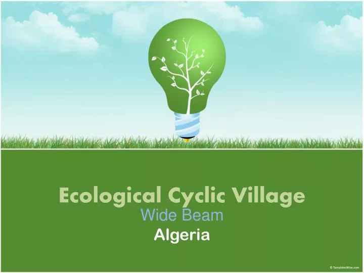 ecological cyclic village