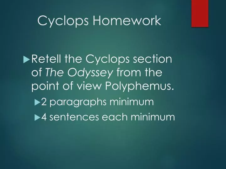 cyclops homework