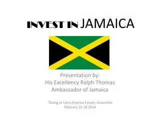 INVEST IN JAMAICA