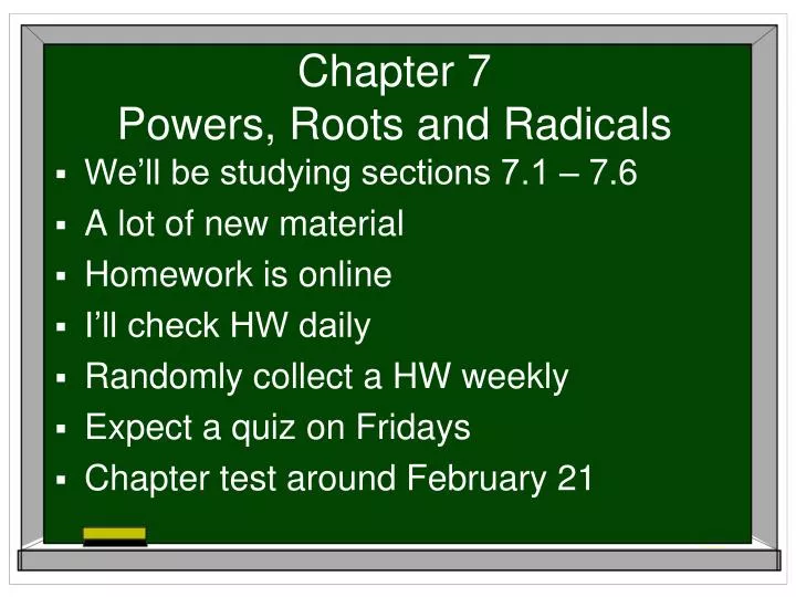 chapter 7 powers roots and radicals