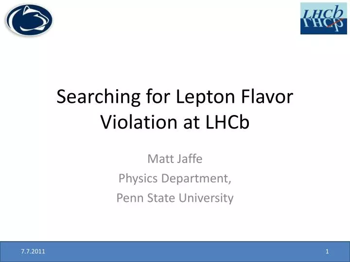 searching for lepton flavor violation at lhcb