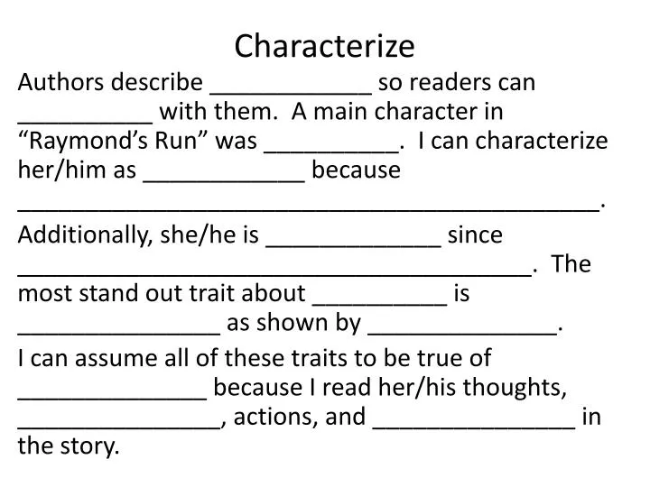 characterize