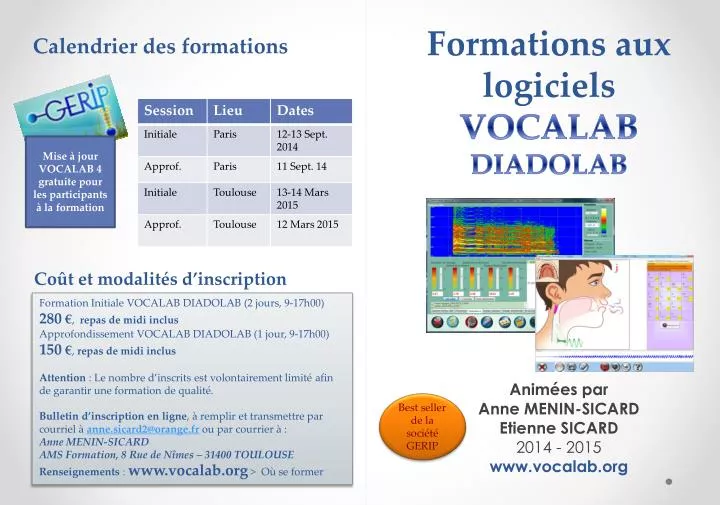 formations aux logiciels vocalab diadolab