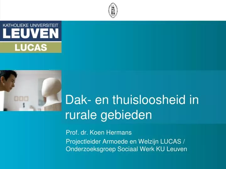 dak en thuisloosheid in rurale gebieden