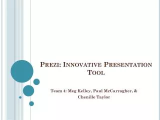 Prezi : Innovative Presentation Tool