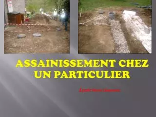 assainissement chez un particulier