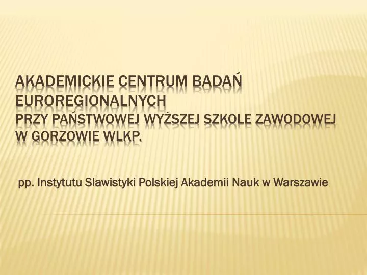 pp instytutu slawistyki polskiej akademii nauk w warszawie
