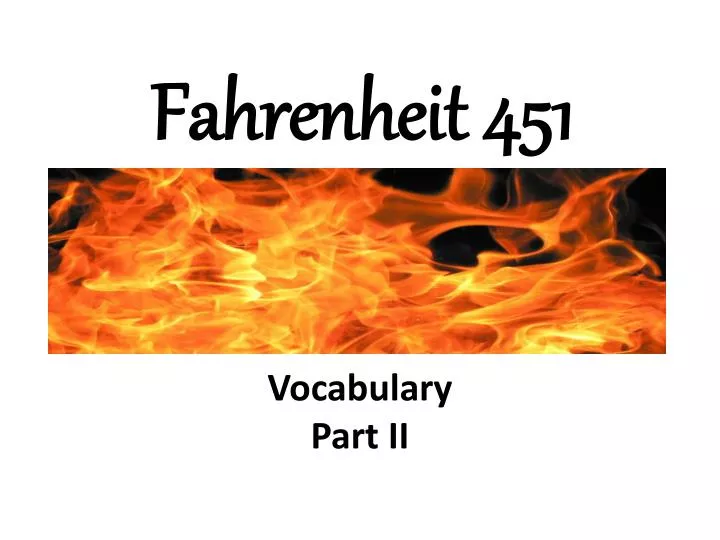 vocabulary part ii