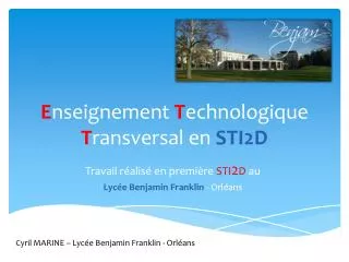 e nseignement t echnologique t ransversal en sti2d