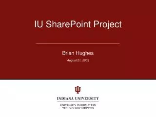 IU SharePoint Project