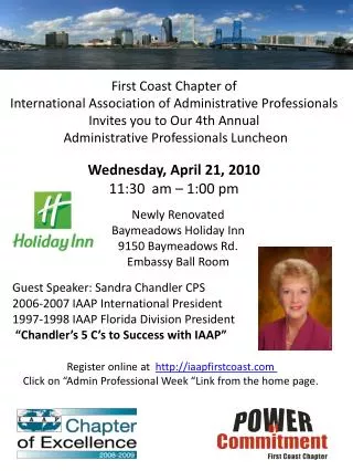 First Coast Chapter of International Association of Administrative Professionals