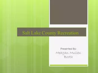 Salt Lake County Recreation