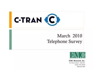 March 2010 Telephone Survey