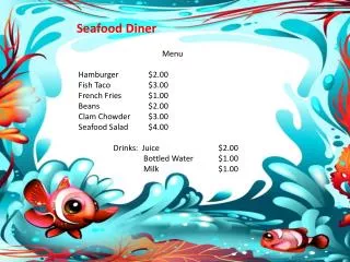 Seafood Diner