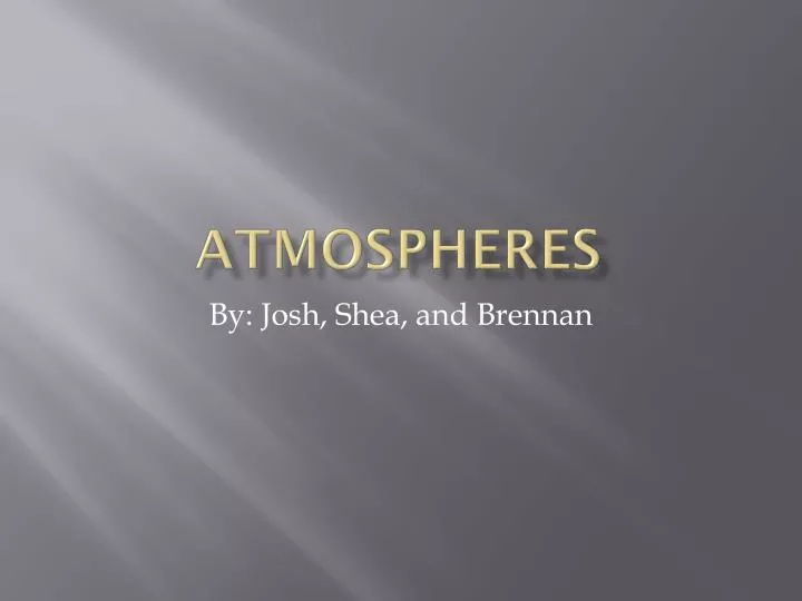 atmospheres