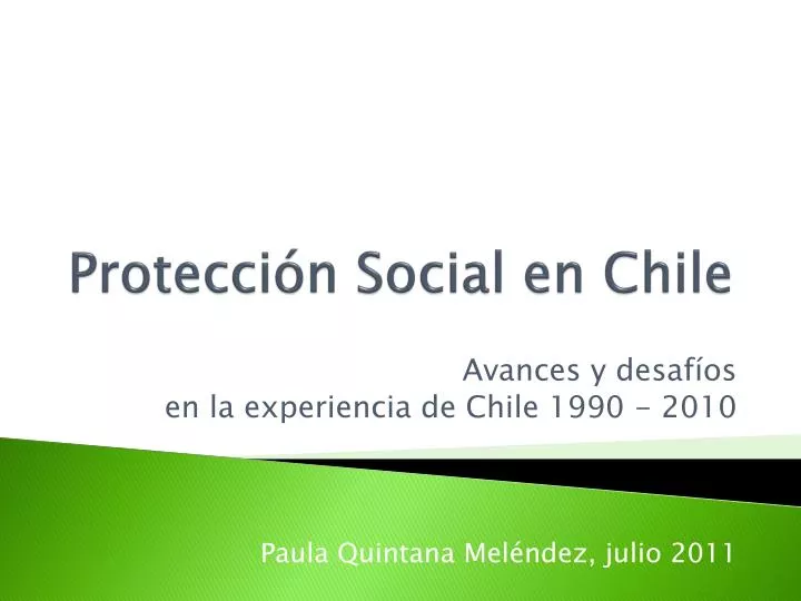 protecci n social en chile