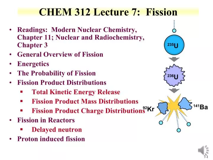 chem 312 lecture 7 fission