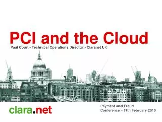 PCI and the Cloud