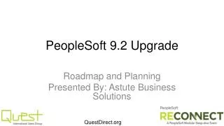 PeopleSoft 9.2 Upgrade