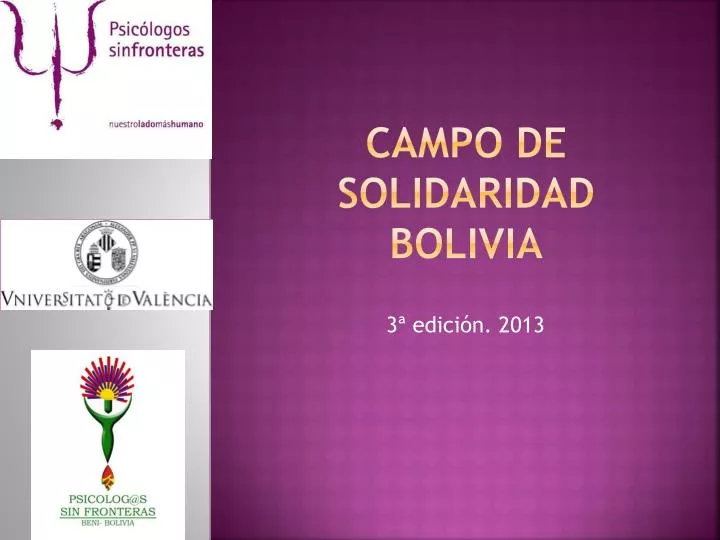 campo de solidaridad bolivia