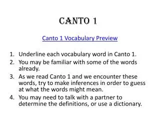 canto 1