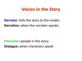 voices in the story
