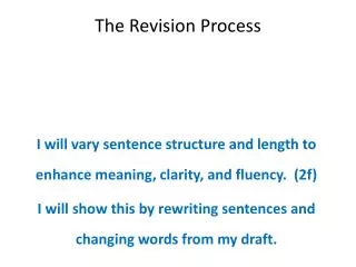 The Revision Process