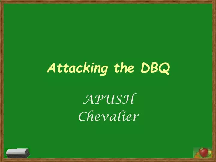 attacking the dbq