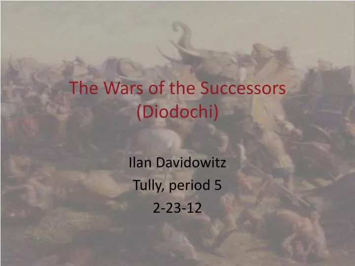 the wars of the successors diodochi