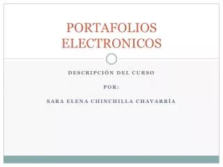 portafolios electronicos