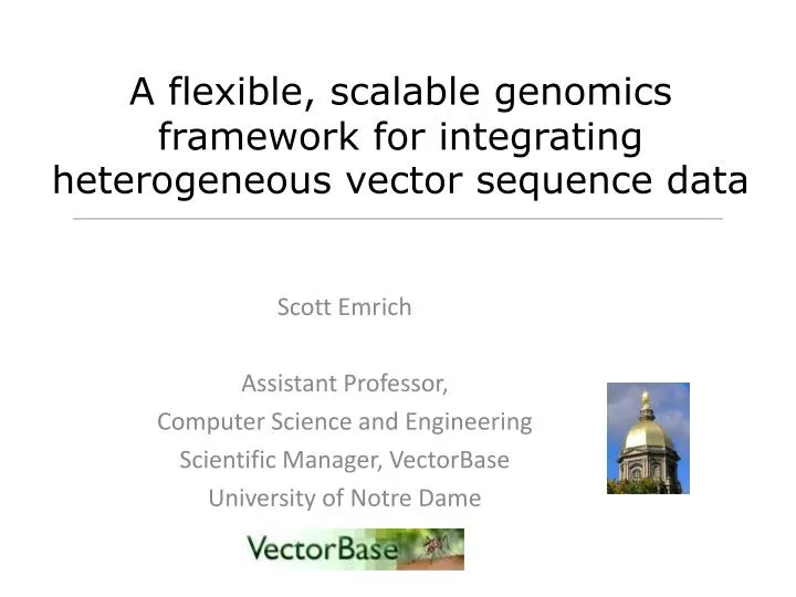 a flexible scalable genomics framework for integrating heterogeneous vector sequence data