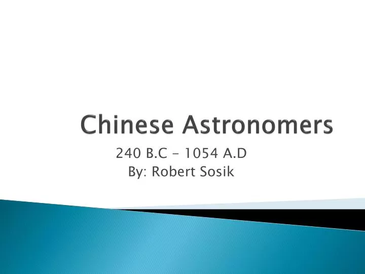 chinese astronomers