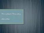 Throwback Thursday - slide 1