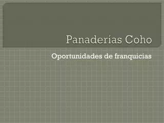 panader as coho