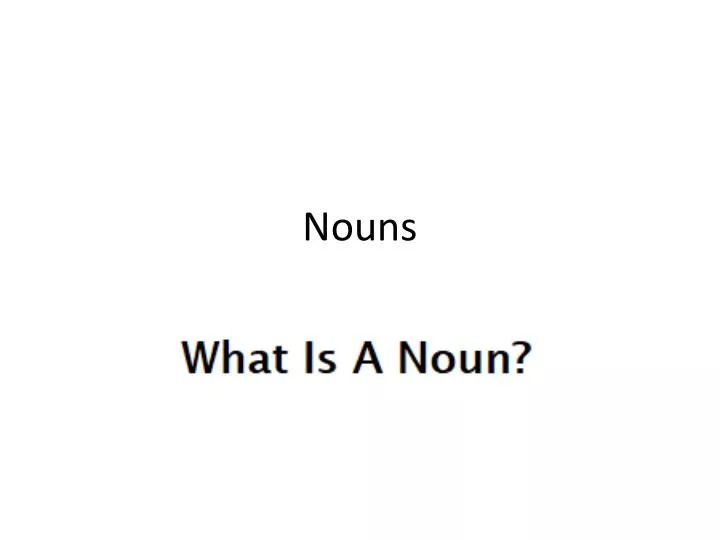 nouns