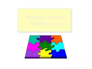 Building a Guerrilla Marketing Plan