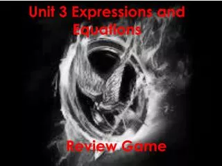 Unit 3 Expressions and Equations