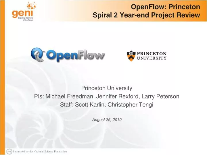 openflow princeton spiral 2 year end project review