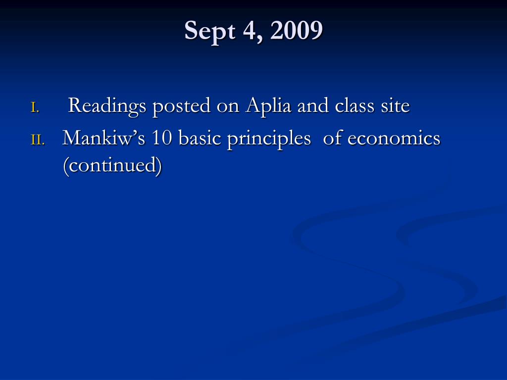 PPT - Sept 4, 2009 PowerPoint Presentation, free download - ID:2853269