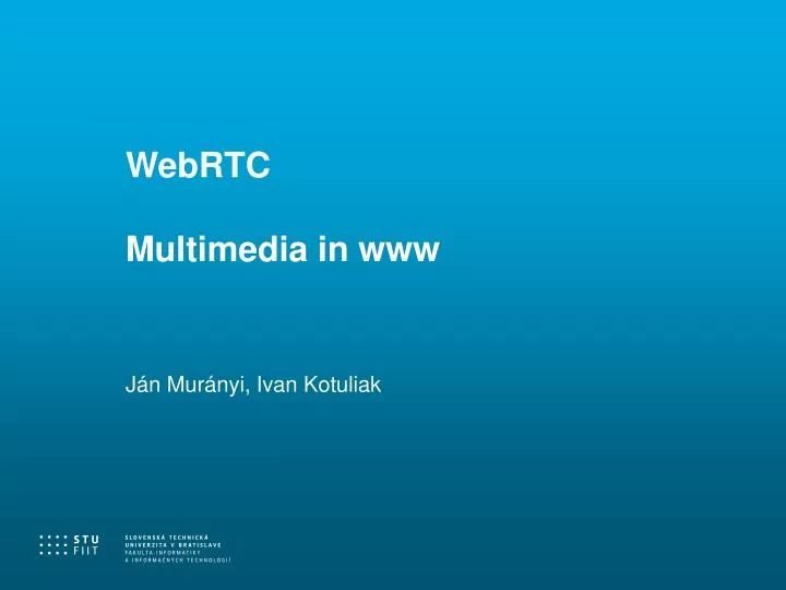 webrtc multimedia in www