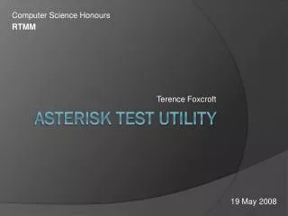 Asterisk Test Utility