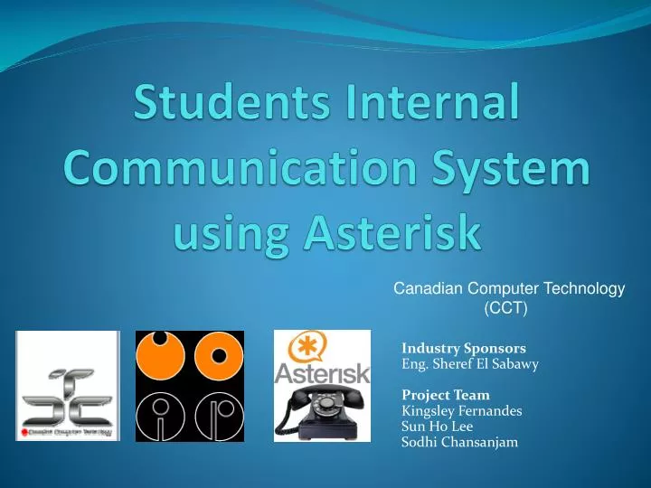 students internal communication system using asterisk