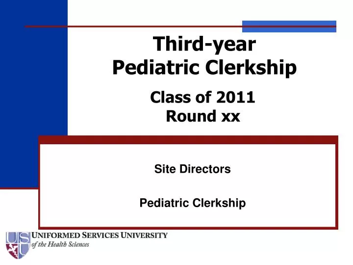 site directors pediatric clerkship