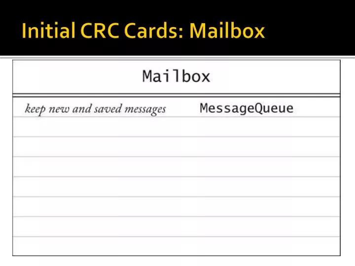 initial crc cards mailbox