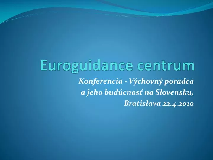 euroguidance centrum