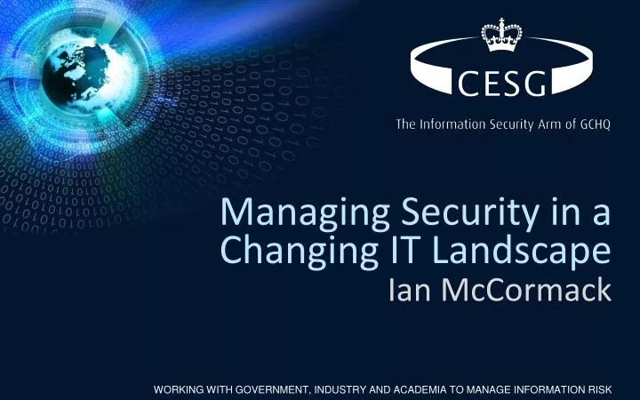 managing security in a changing it landscape